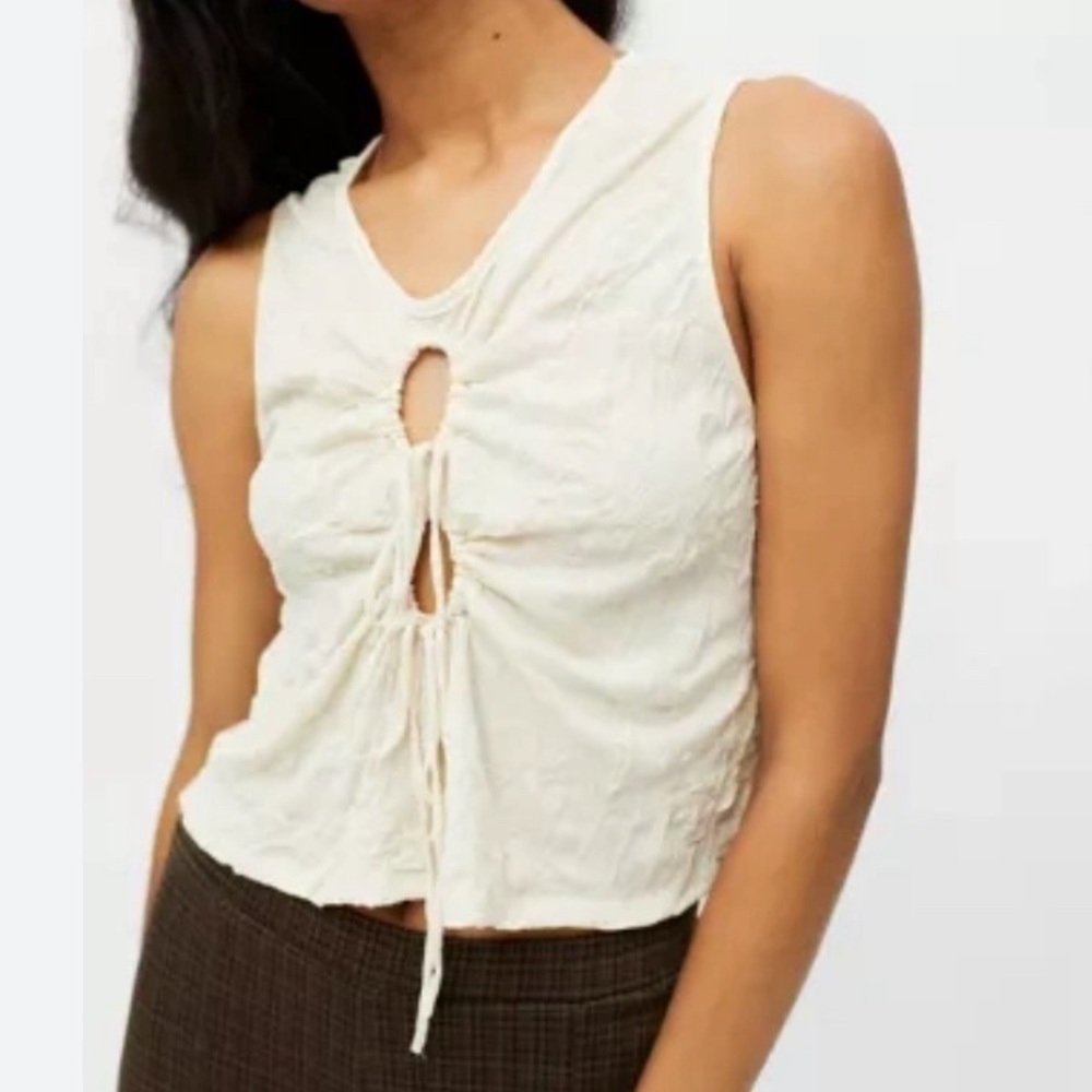 UO Anita Tie Front Top